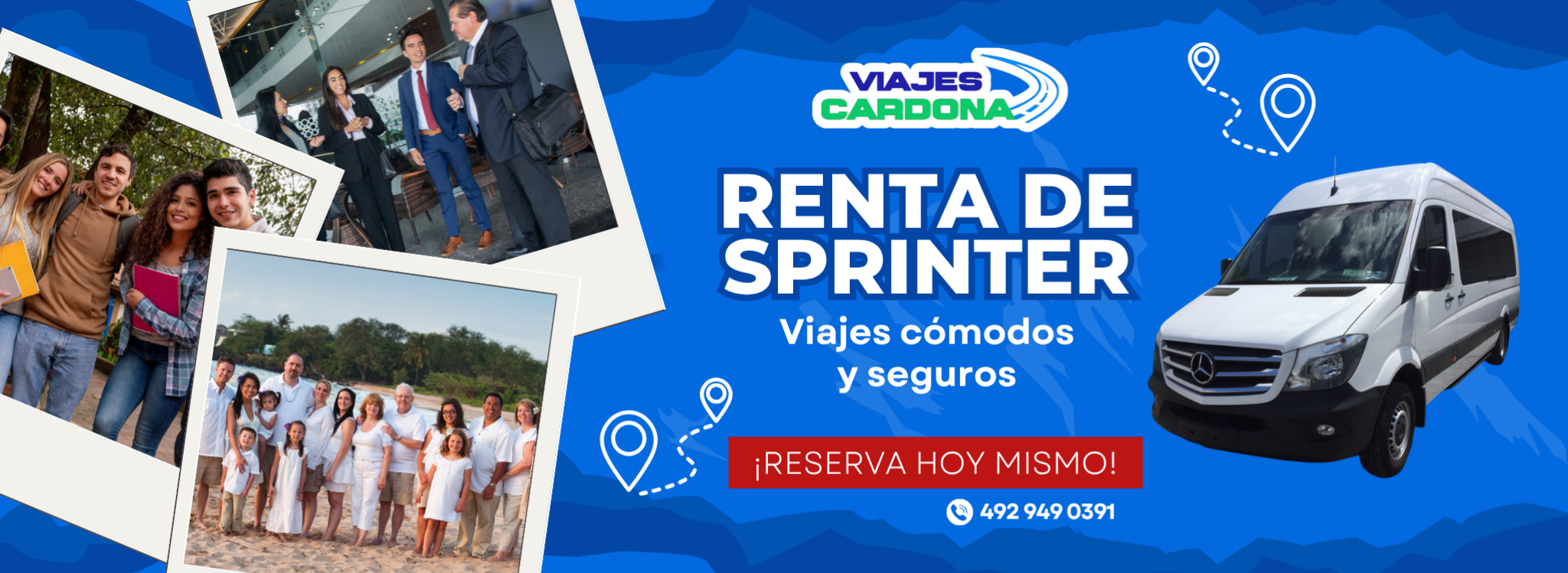 Renta de Sprinter Viajes Turísticos Cardona